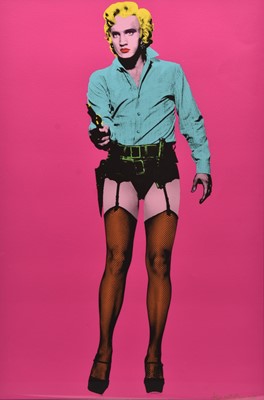 Lot 206 - Henry Hate (American, b.1968) Diva Las Vegas, dark pink background