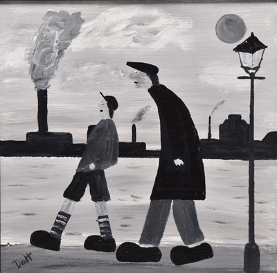 Lot 161 - Vincent Dott (British Northern School) Canal Side Walk