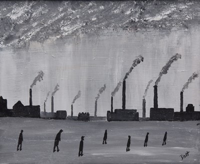 Lot 110 - Vincent Dott (British Northern School) Man and Industry