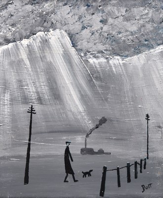 Lot 107 - Vincent Dott (British Northern School) Night Time Walk