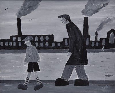 Lot 82 - Vincent Dott (British Northern School) Keep Up Dad