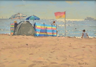 Lot 108 - Richard Price (British, b.1962) Beach Holiday, Lifeguarded swimming
