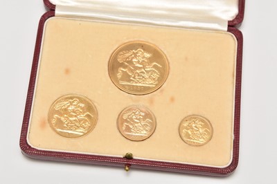 Lot 148 - A George VI coronation 1937 proof set of four gold coins