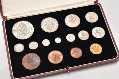 Lot 147 - A George VI coronation 1937 proof set of fifteen silver and bronze coins