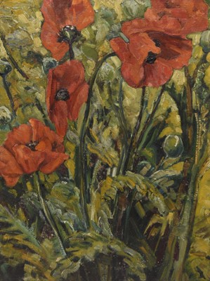 Lot 334 - Clemence Dane (1885-1965) Study of Poppies