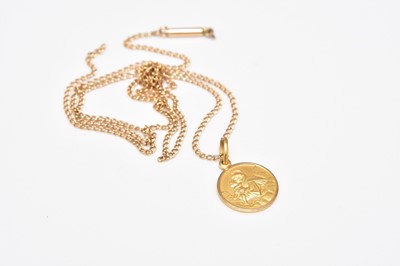 Lot 405 - A St Christophers pendant