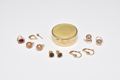 Lot 371 - A collection of earrings and studs