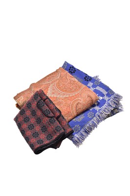 Lot 241 - A Meirion Mills Welsh wool blanket and a paisley blanket