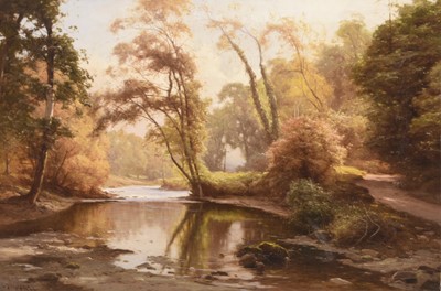 Lot 132 - Edward Henry Holder (British, 1847-1922) River Landscape