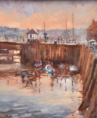 Lot 87 - Michelle Saunders (b.1963) Winter Light, Whitby