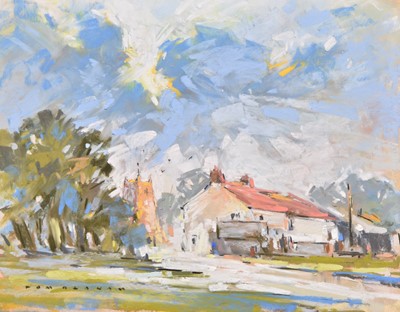 Lot 92 - Tom Oldham (1928-2019) Evening Clouds