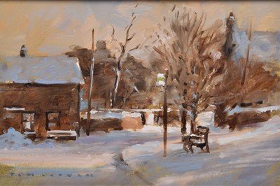 Lot 88 - Tom Oldham (1928-2019) Newbiggin in Snow