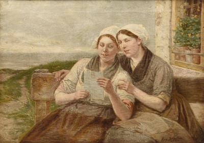 Lot 44 - Henri Bource (Belgian, 1826-1899) The Love Letter