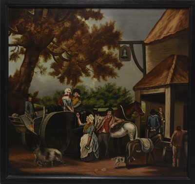 Lot 155 - G Simpson (19th century) The Blue Bell Inn