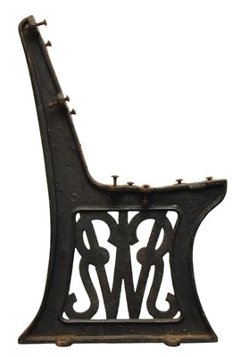 Lot 207 - Great Western Railway: A set of three cast iron bench seat ends