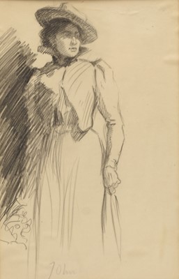 Lot 232 - Manner of Augustus John (1878-1961) Studies of a Lady (2)