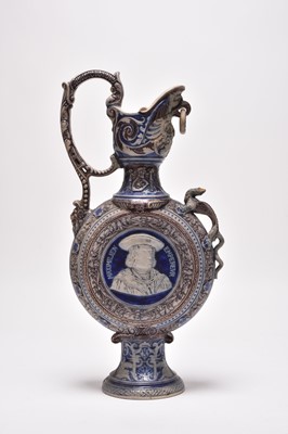 Lot 151 - German Westerwald-type stoneware ewer