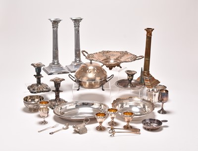 Lot 130 - A collection of silver plated wares