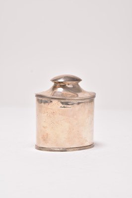 Lot 212 - A silver tea caddy