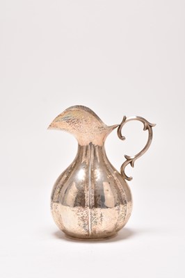 Lot 169 - An Italian white metal jug