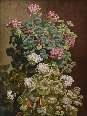 Lot 75 - A large earthenware plaque, probably Copeland, painted by C.F. Hürten