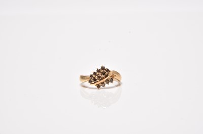 Lot 248 - A 9ct gold fancy coloured diamond ring
