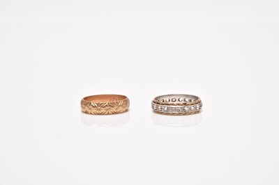 Lot 298 - Two 9ct gold bands
