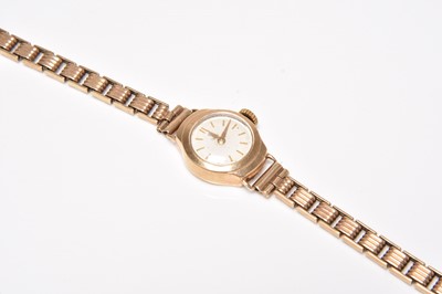Lot 49 - Tudor: A lady's 9ct gold bracelet watch