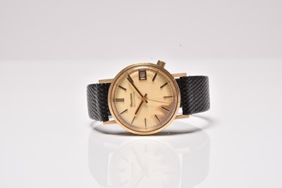 Lot 27 - Bulova: A gentleman's 9ct gold Accutron wristwatch