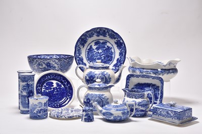 Lot 260 - Large quantity of George Jones & Son 'Abbey' blue and white wares, with further ceramics
