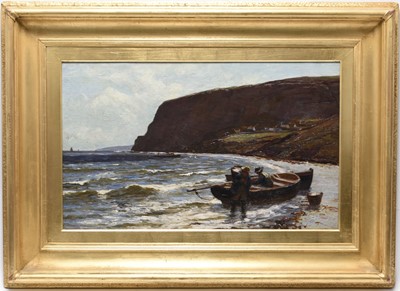 Lot 6 - Richard Wane (1852-1904) North Wales coastal scene