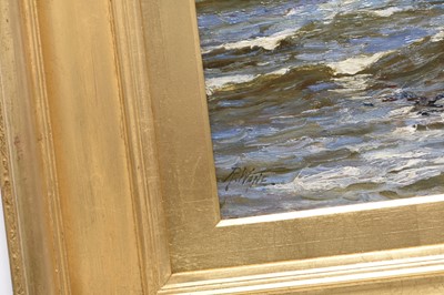 Lot 6 - Richard Wane (1852-1904) North Wales coastal scene