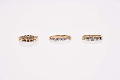 Lot 308 - Three rings