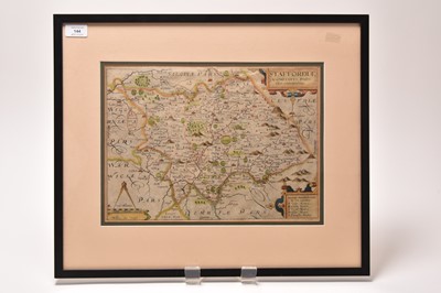 Lot 144 - KIP, William. Map of Staffordshire c 1637