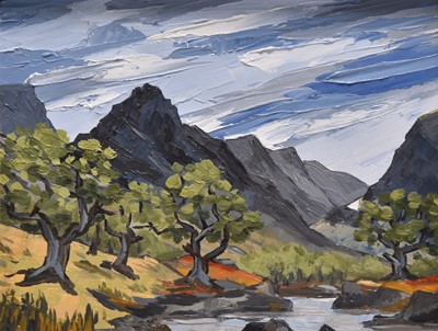 Lot 1 - David Barnes (1943-2021) In the Llugy Valley