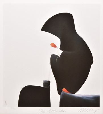 Lot 240 - Mackenzie Thorpe (b.1956) She Loves Me