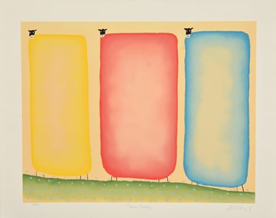 Lot 215 - Mackenzie Thorpe (b.1956) Three Sheep
