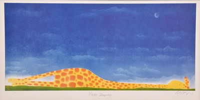 Lot 168 - Mackenzie Thorpe (b.1956) Victor Sleeping