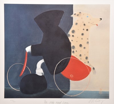 Lot 219 - Mackenzie Thorpe (b.1956) You Only Need Love