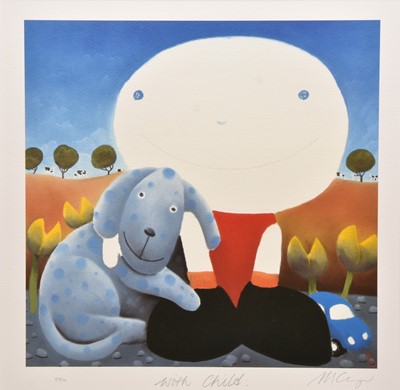 Lot 208 - Mackenzie Thorpe (b.1956) With Child