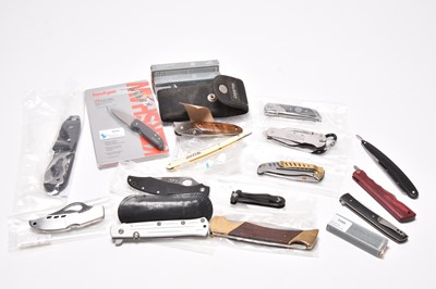Lot 300 - A collection of sporting, folding and utility knives