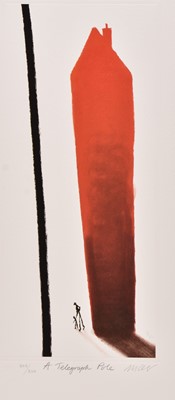 Lot 201 - Mackenzie Thorpe (b.1956) A Telegraph Pole