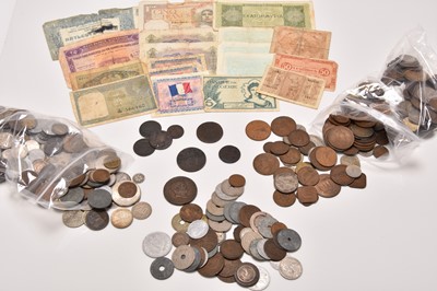 Lot 184 - A large assorted collection of world silver, cupro-nickel, copper, bronze and aluminium coinage