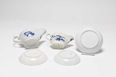 Lot 2 - Worcester, Lowestoft and Philip Christian (Liverpool) porcelain, 18th century