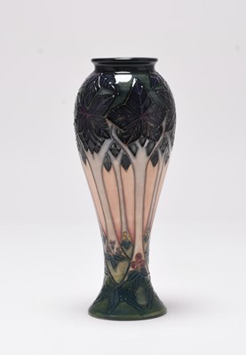 Lot 144 - A Moorcroft 'Cluny' vase designed by Sally Tuffin, dated 1993
