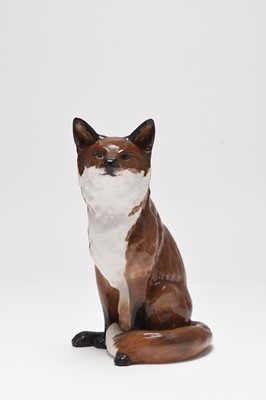 Lot 119 - A large Beswick model of a seated fox