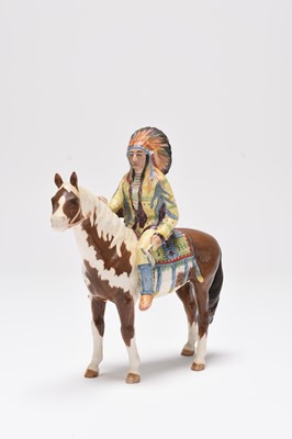 Lot 120 - Beswick model of a Native American Chief on horseback