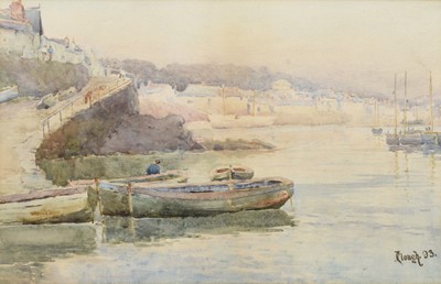 Lot 257 - Tom Clough (1867-1943) Harbour Scene