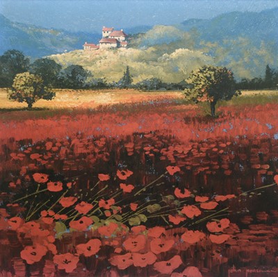 Lot 141 - After John Horsewell (born 1952), Summer in Provence, Spring in Provence and Tuscan Valley View (3)
