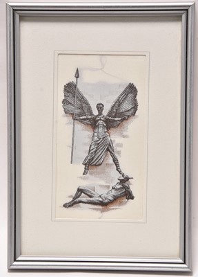 Lot 50 - Three miniature silk tapestries by J. & J. Cash Ltd for Coventry Cathedral (3)